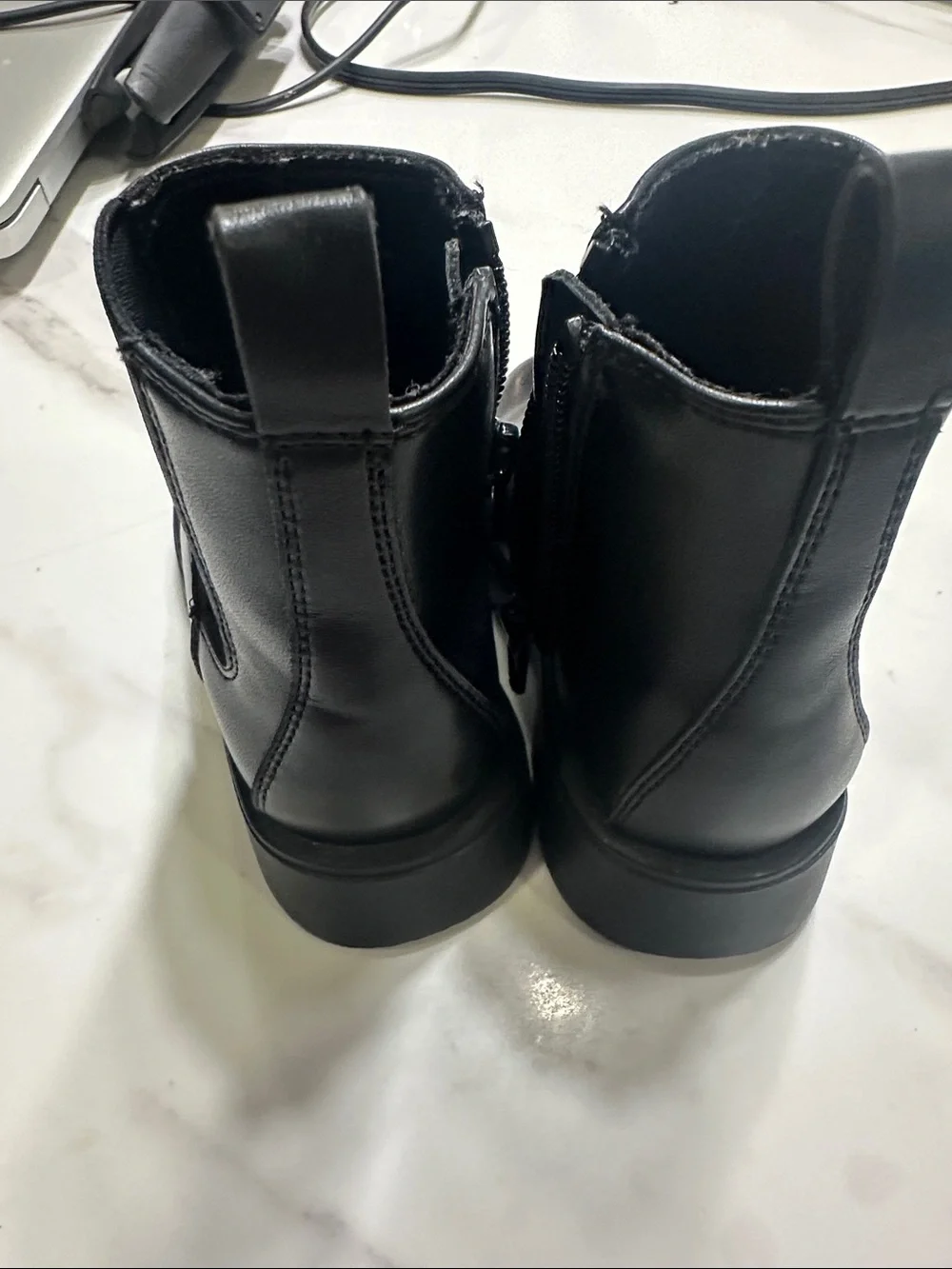 GAP Kids Black Side-Zip Ankle Boots
